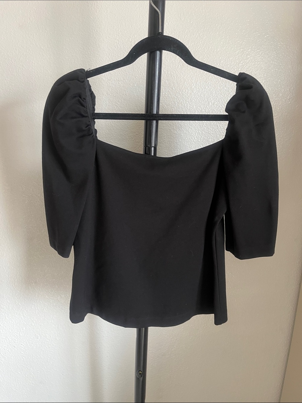 H&M Black Square-Neck Puff Sleeve Top - Picture 5 of 5
